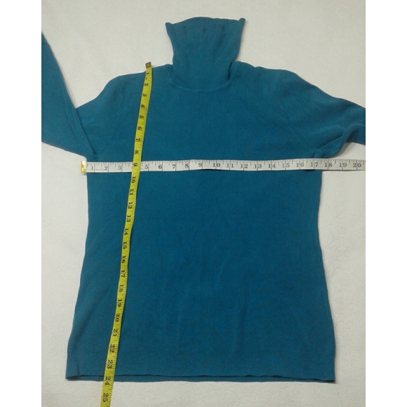 Chico's turtleneck, Turquoise blue, size 1 =Small - Picture 5 of 9